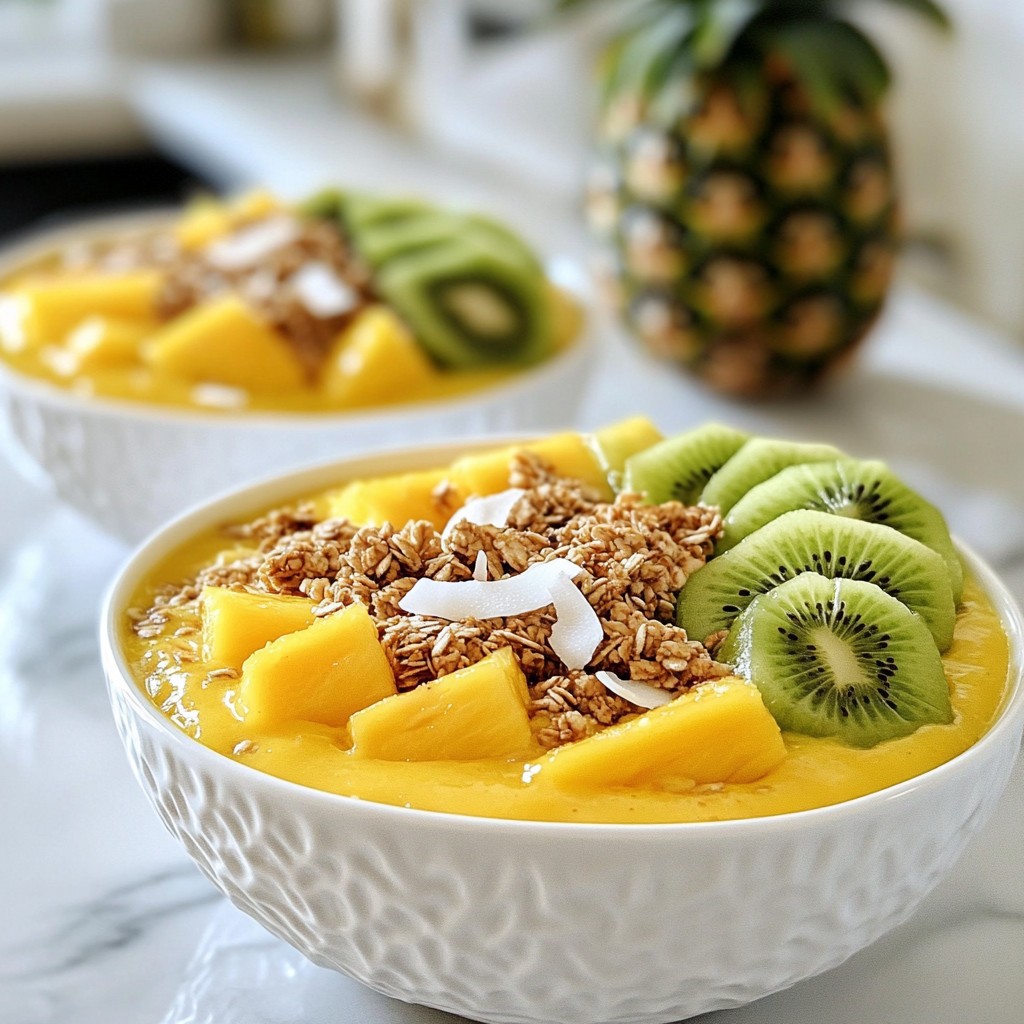 Mango Pineapple Smoothie Bowls for a Refreshing Start