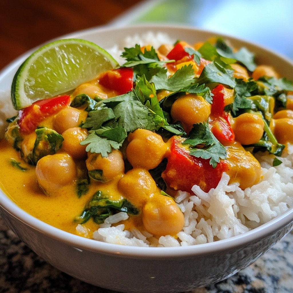 Coconut Curry Chickpea Bowls Easy Flavorful Recipe
