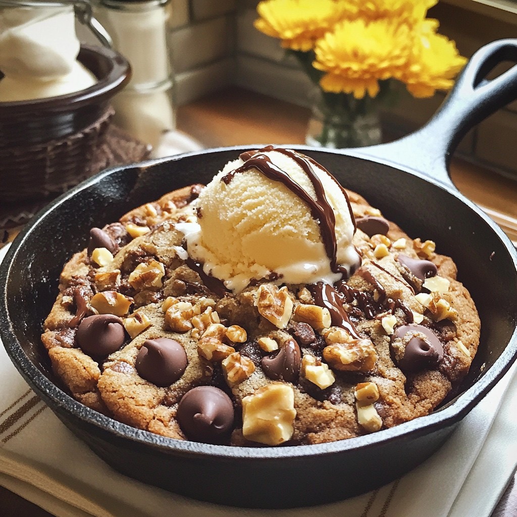 Chocolate Chip Cookie Skillet Rich and Gooey Delight