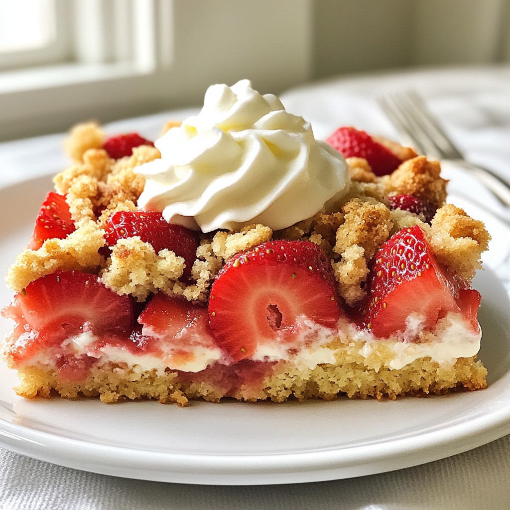 Strawberry Shortcake Crumb Cake Deliciously Easy Recipe