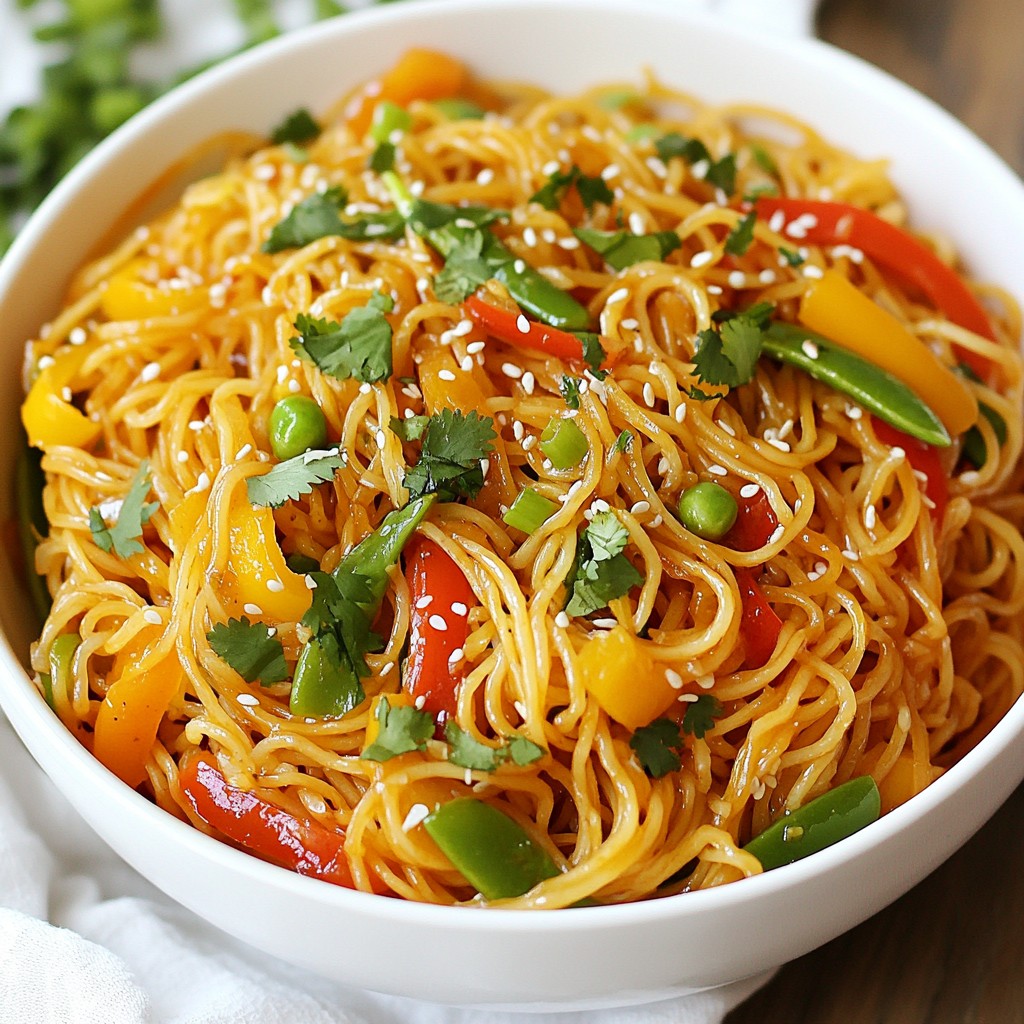Sweet Chili Garlic Noodles Flavorful and Simple Dish