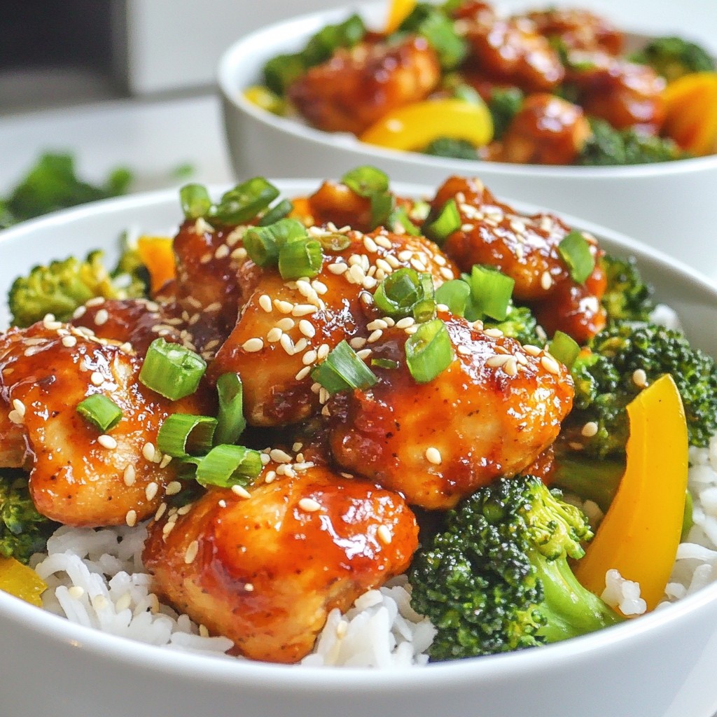 Spicy Korean Chicken Bowls Flavorful and Simple Dish