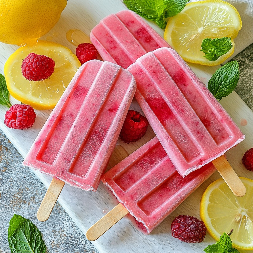 Raspberry Lemonade Popsicles Refreshing Summer Treat