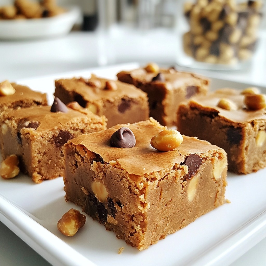 Peanut Butter Chocolate Chip Blondies Irresistible Treat