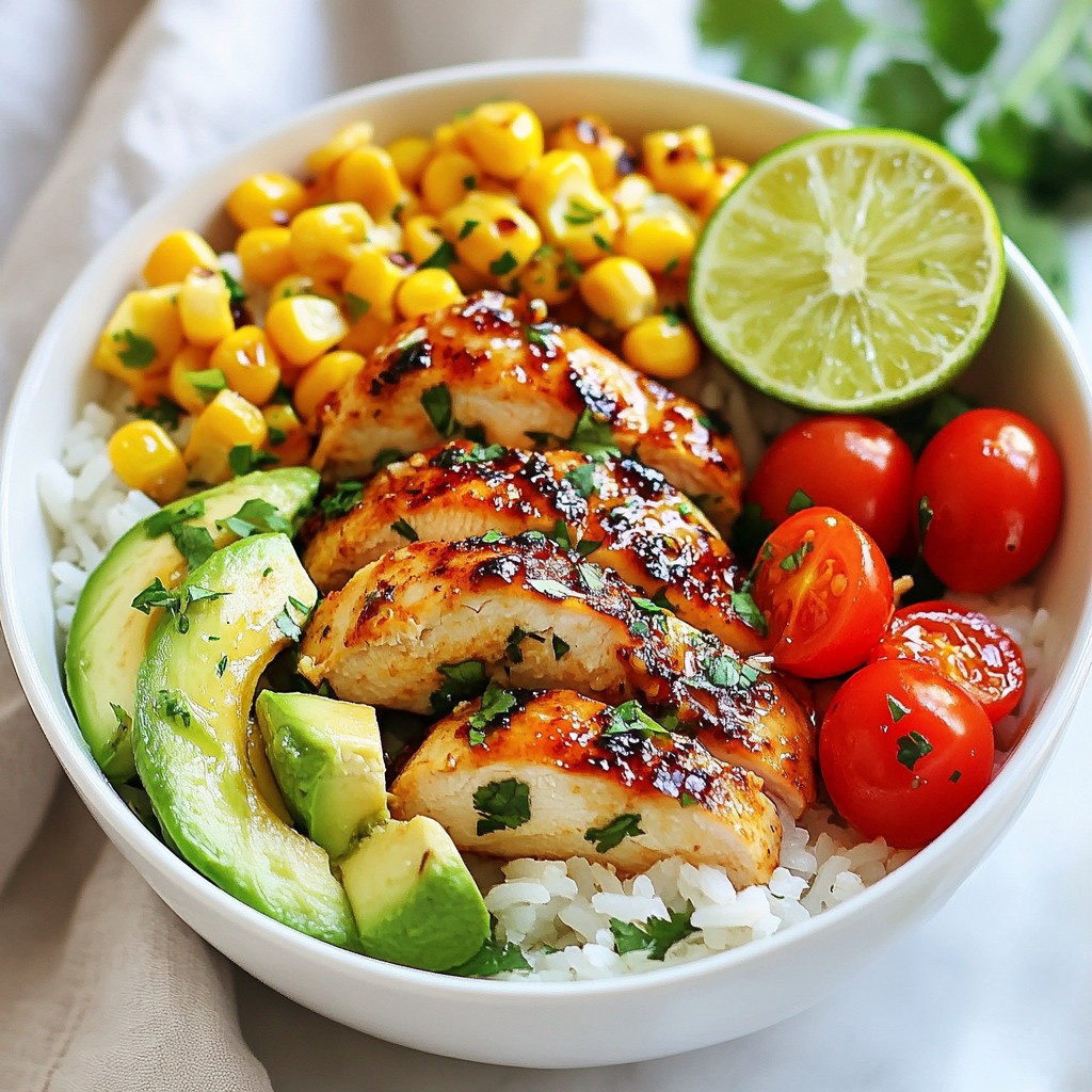 30-Minute Zesty Lime Chicken Bowls Flavorful Meal Prep