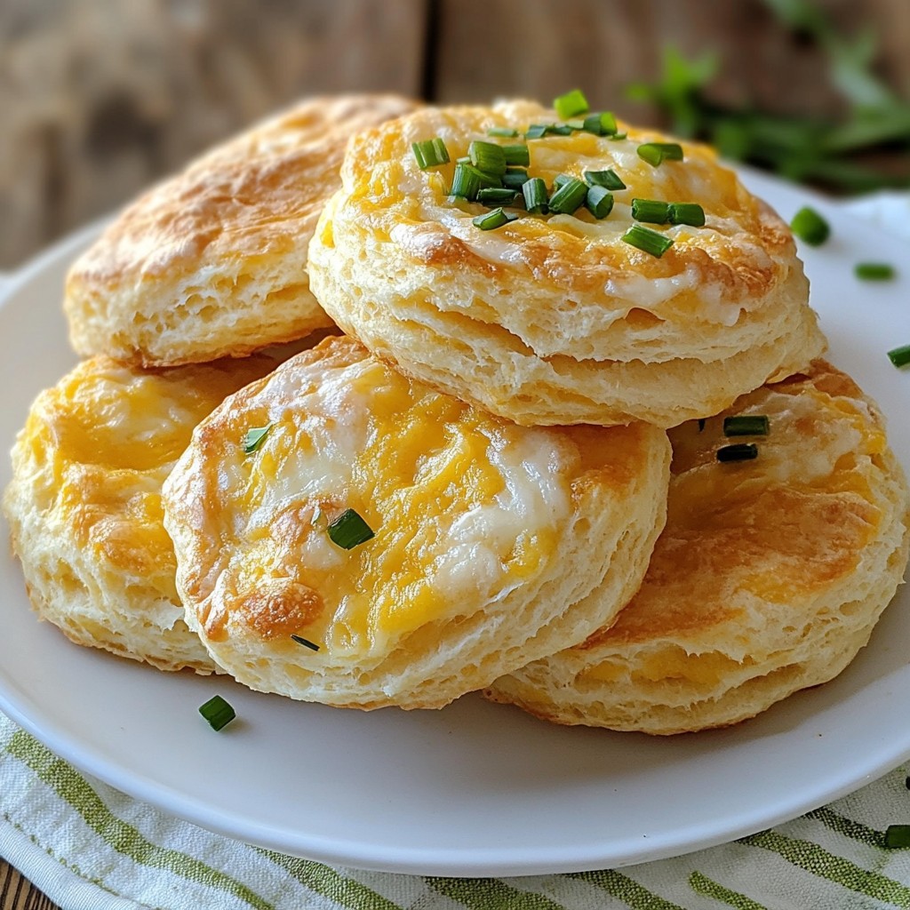 Simple Cheddar & Chive Biscuits Fluffy and Tasty Treat