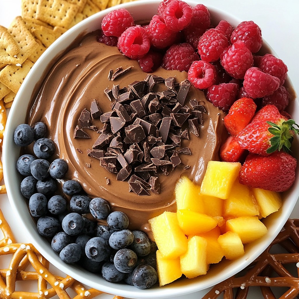 Chocolate Peanut Butter Cheesecake Dip Delightful Treat