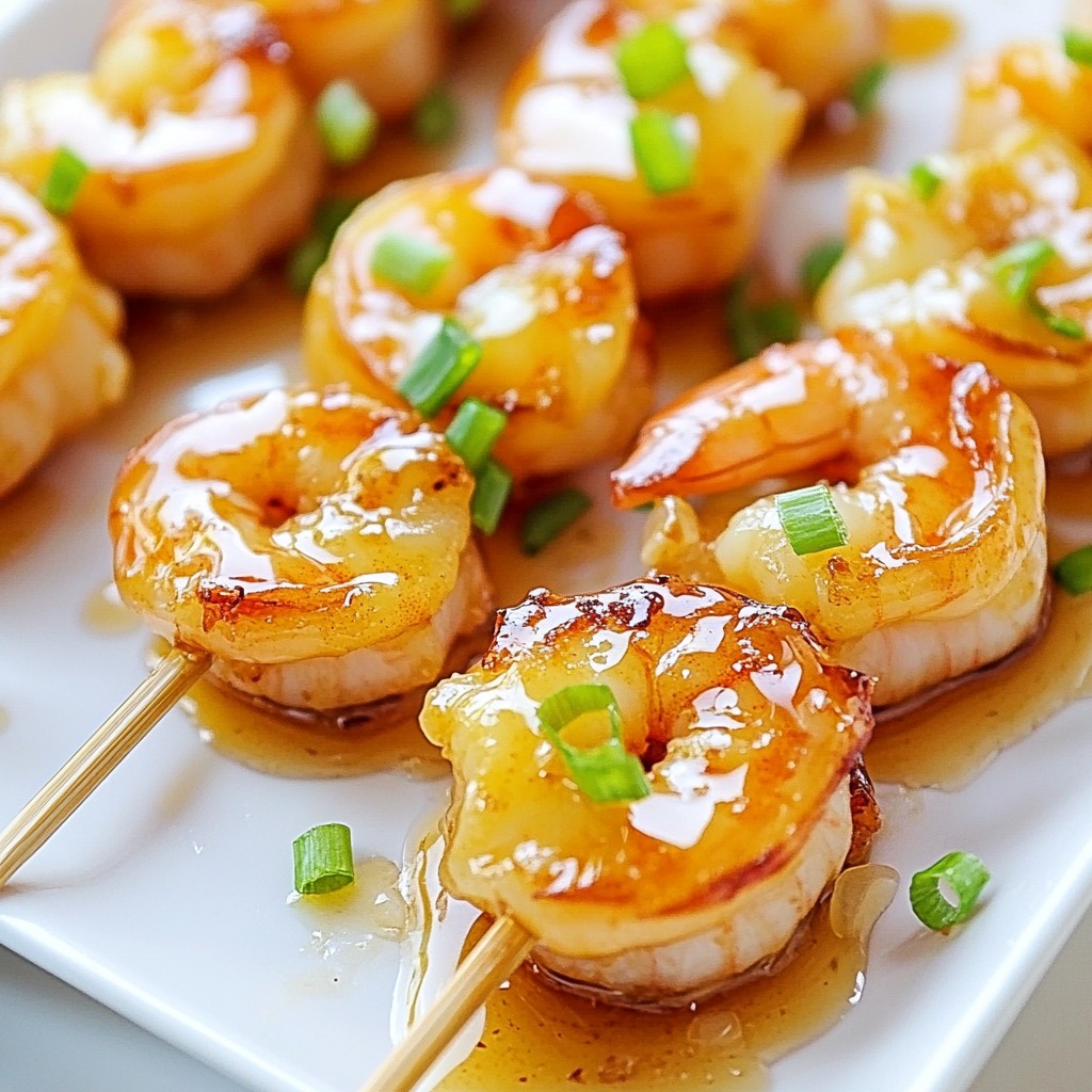 Honey Garlic Shrimp Skewers Savory and Simple Meal