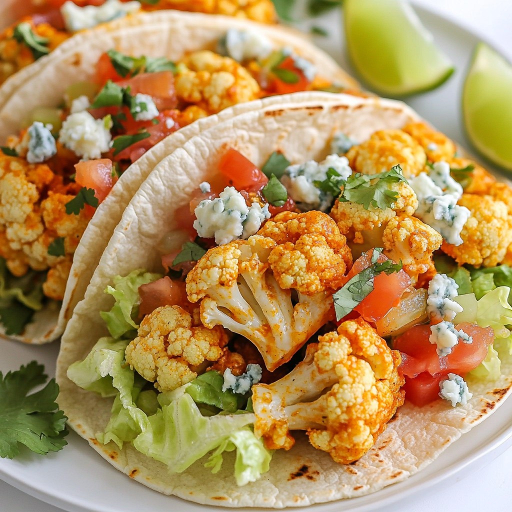 Spicy Buffalo Cauliflower Tacos Flavorful and Easy Treat