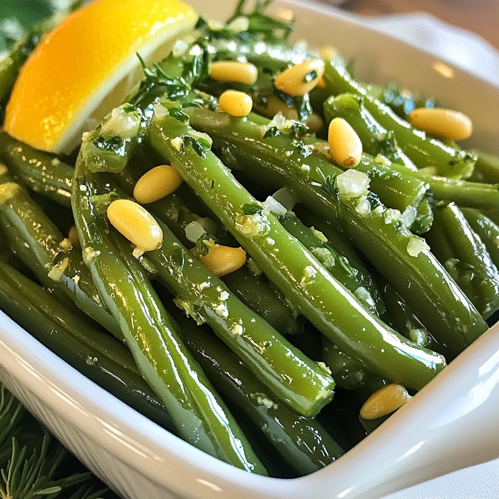 Quick Side Dish Herbed Lemon Green Beans Delight