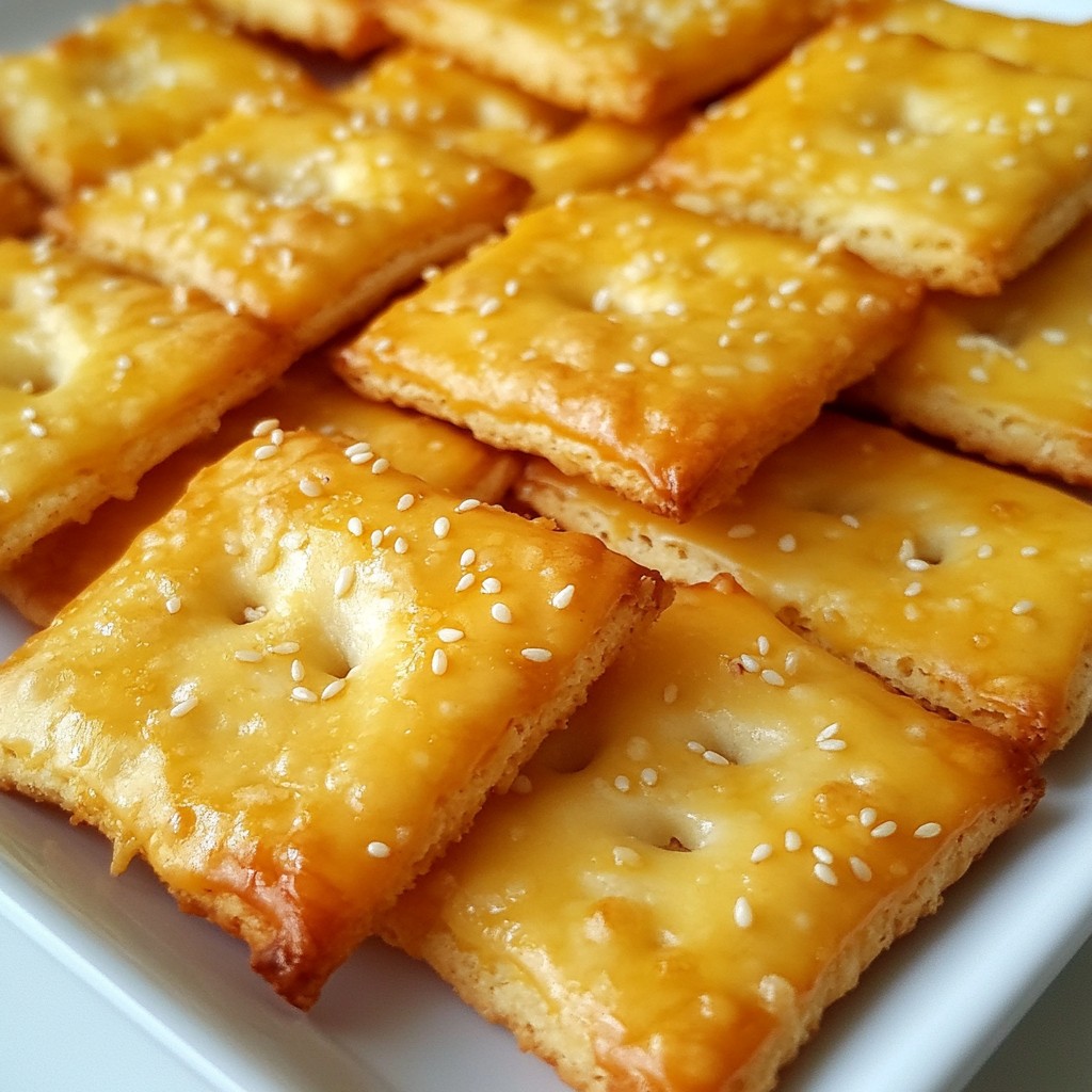 Effortless Cheddar Cheese Crackers Simple Snack Idea