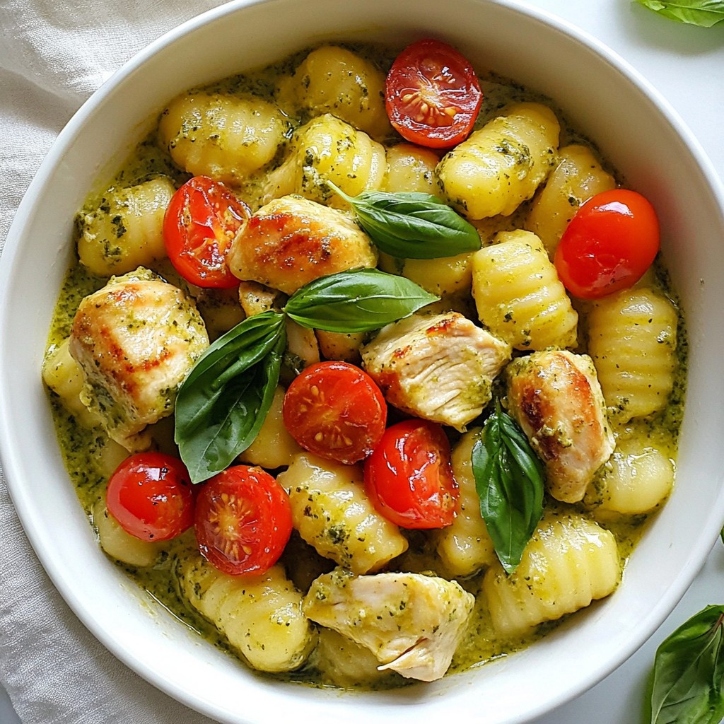 Creamy Chicken Pesto Gnocchi Quick and Easy Recipe