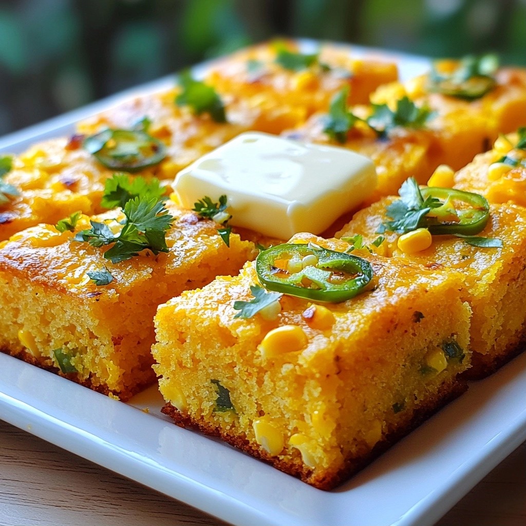Spicy Quick Side Dish Grilled Jalapeño Cornbread Delight