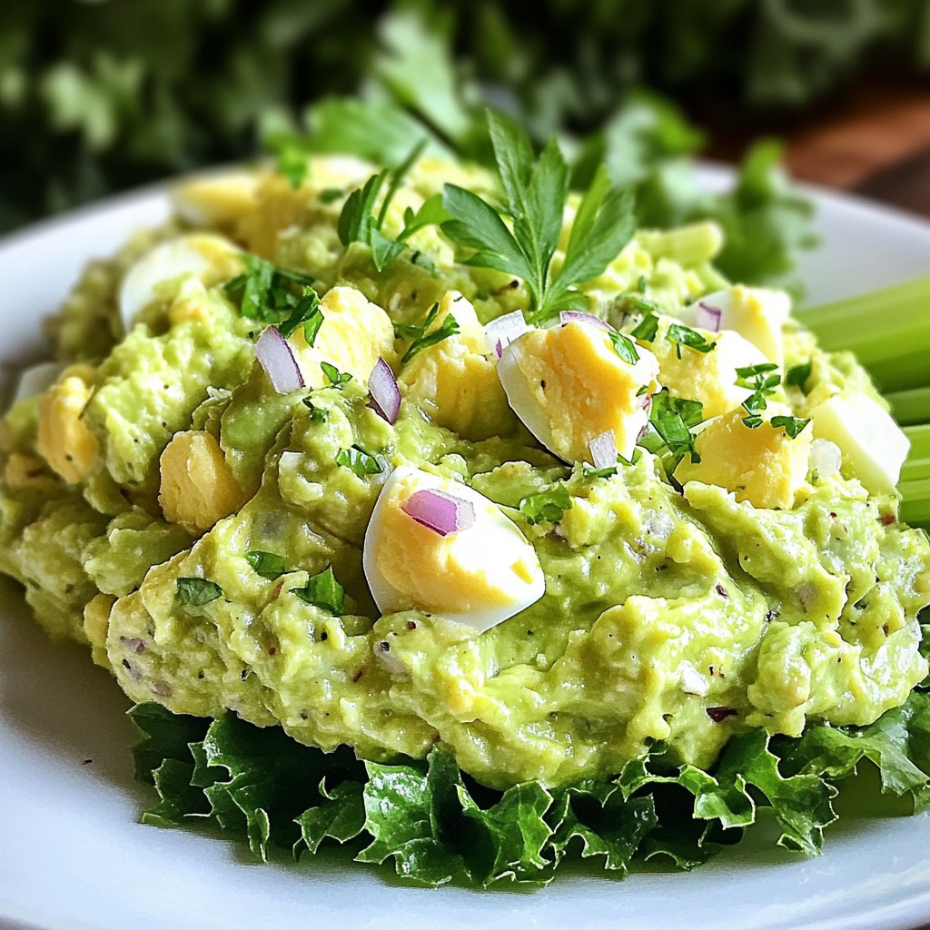 Creamy Avocado Egg Salad Simple and Savory Delight