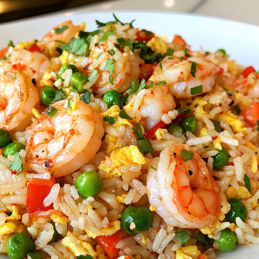 Spicy Shrimp Fried Rice Flavorful and Simple Dish