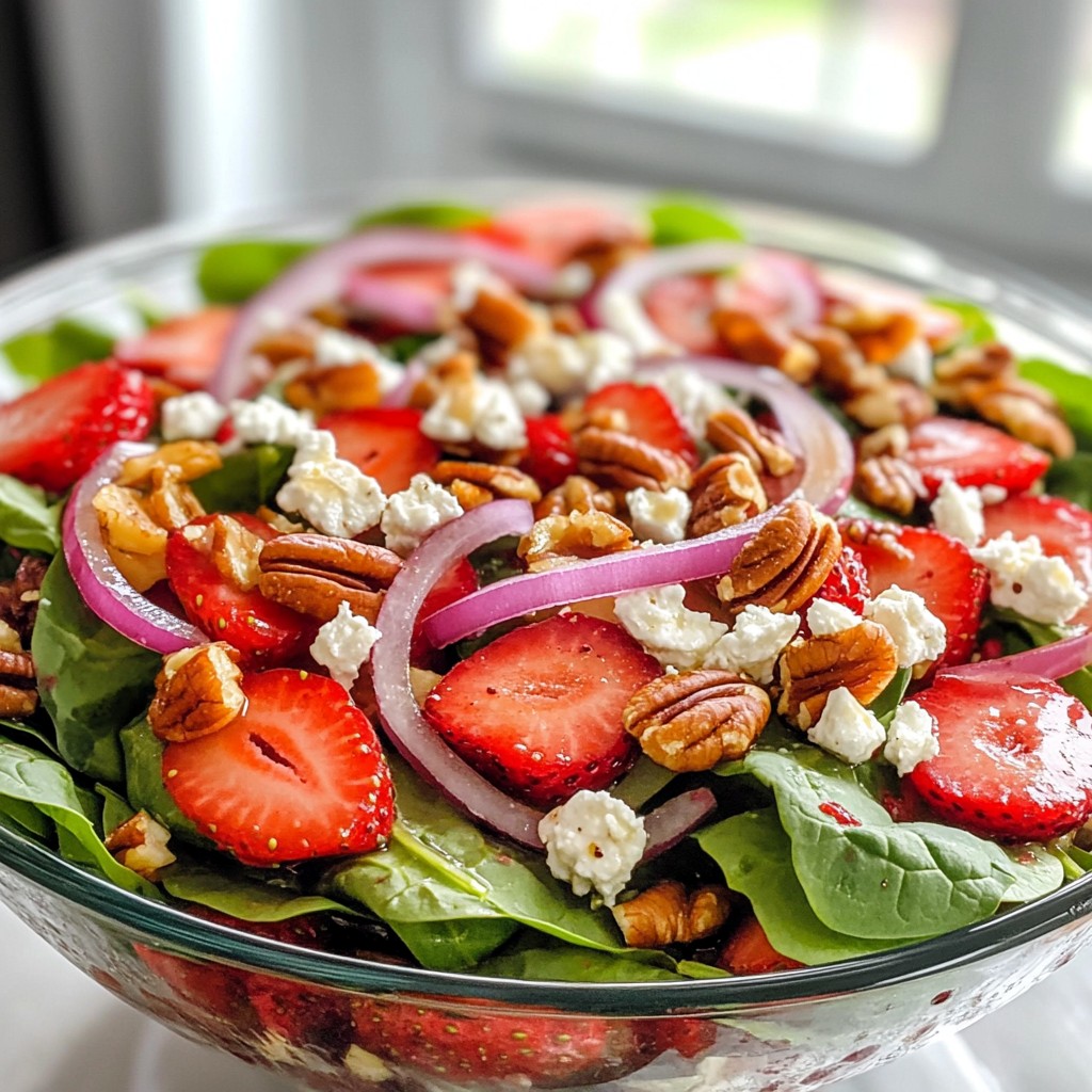 Spinach Strawberry Goat Cheese Salad Flavorful Delight