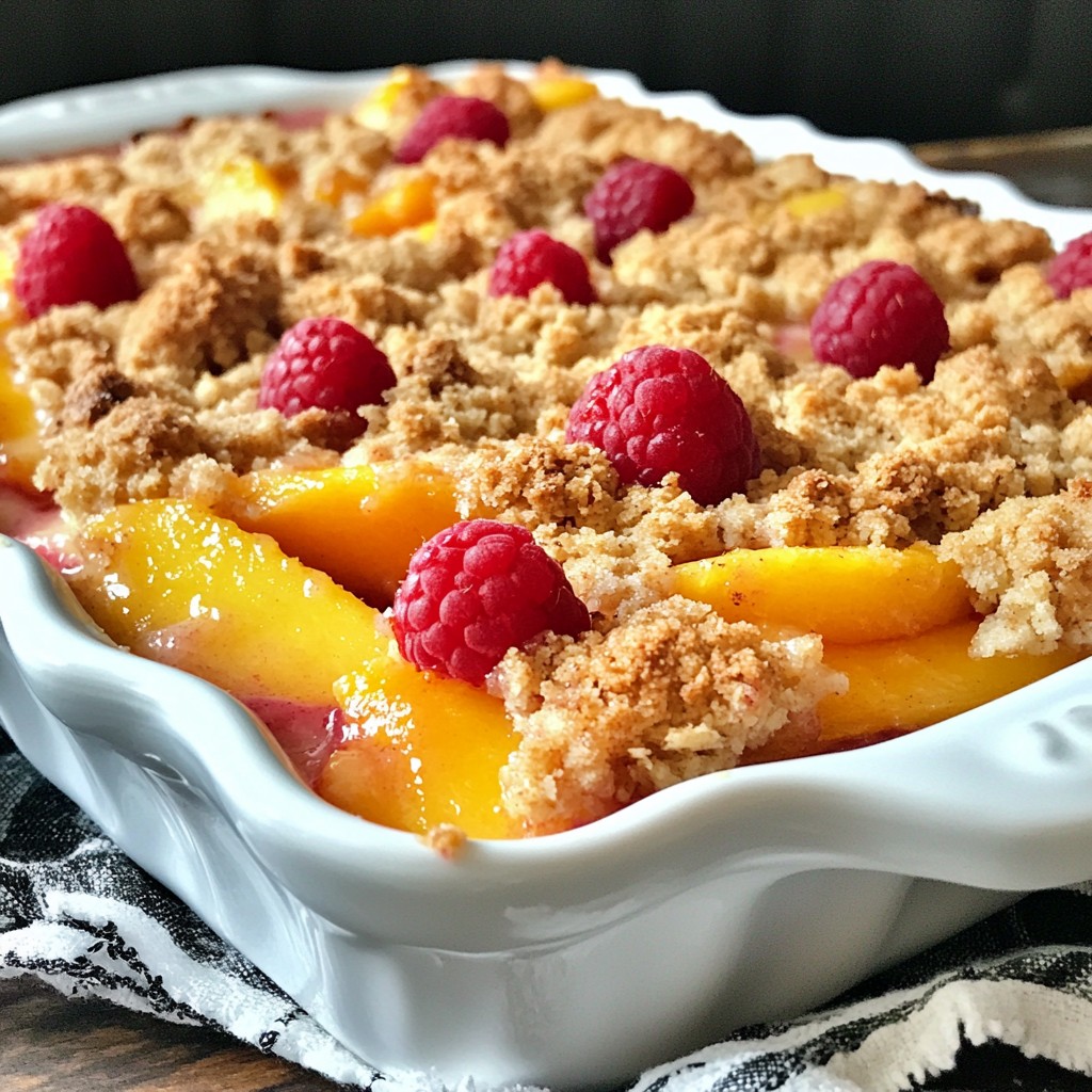Peach Raspberry Crumble Irresistible Dessert Recipe