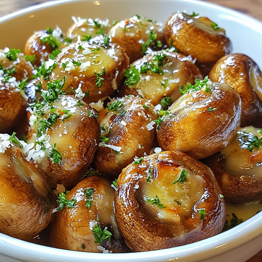 Garlic Butter Roasted Mushrooms Flavorful and Easy Dish