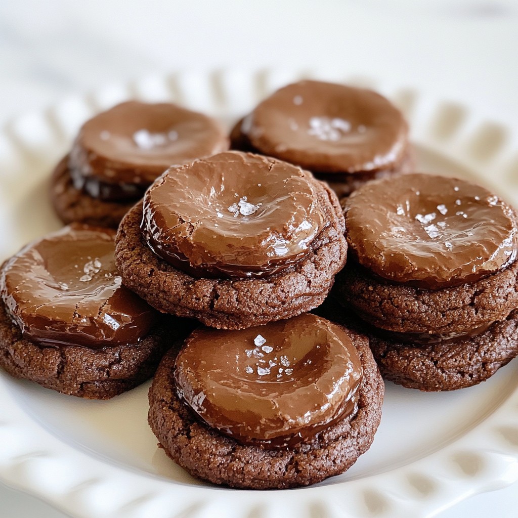 Chocolate Fudge Stuffed Cookies Irresistible Treat