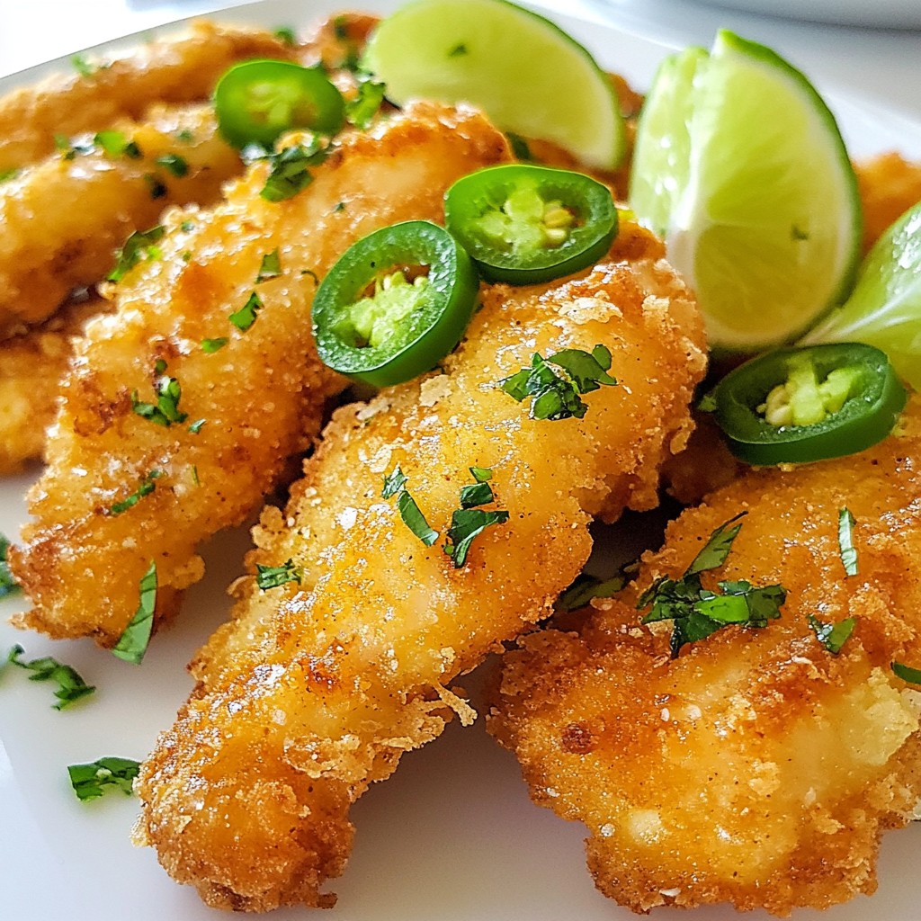 Jalapeno Lime Chicken Tenders Flavorful and Easy Meal