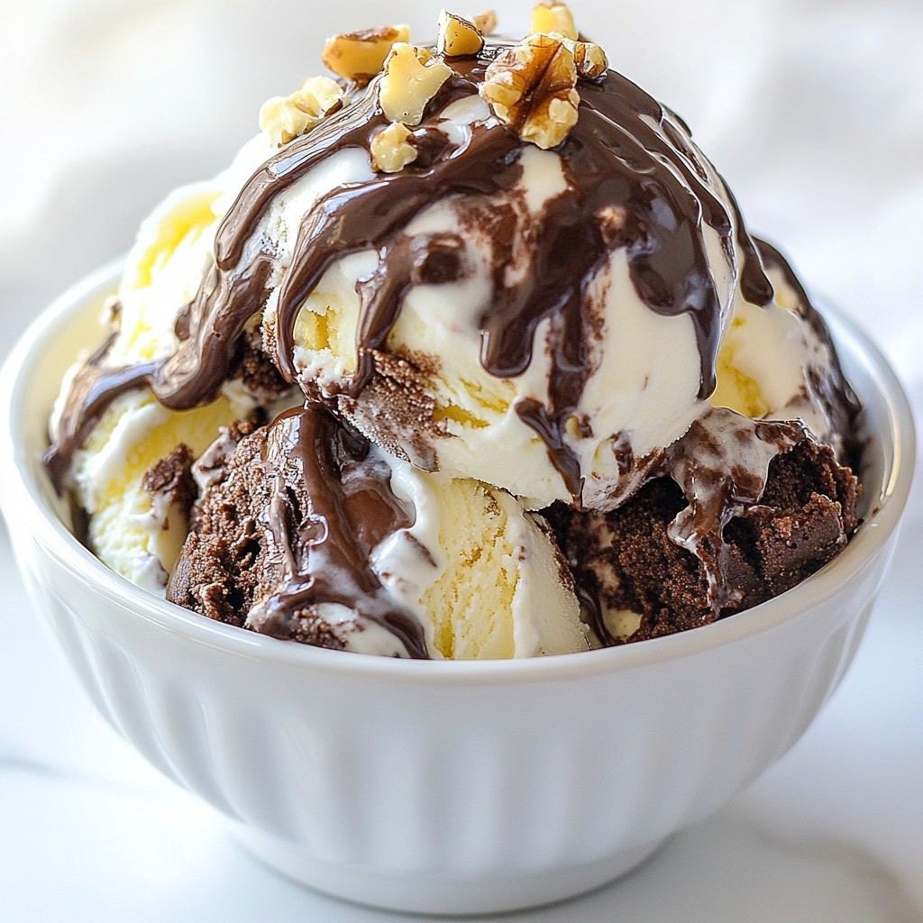 Chocolate Fudge Brownie Ice Cream Rich and Creamy Treat