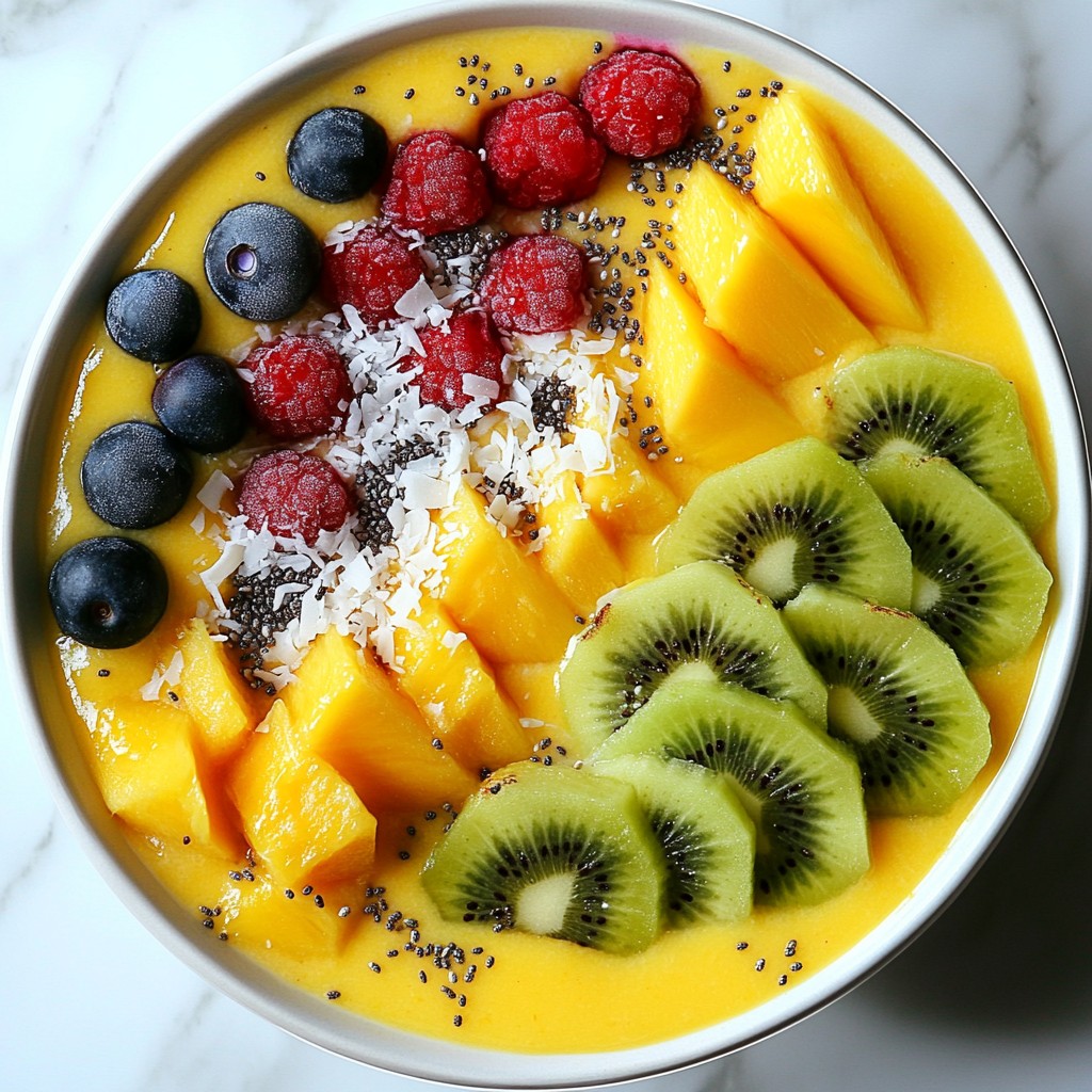 Mango Coconut Smoothie Bowl Simple and Tasty Recipe