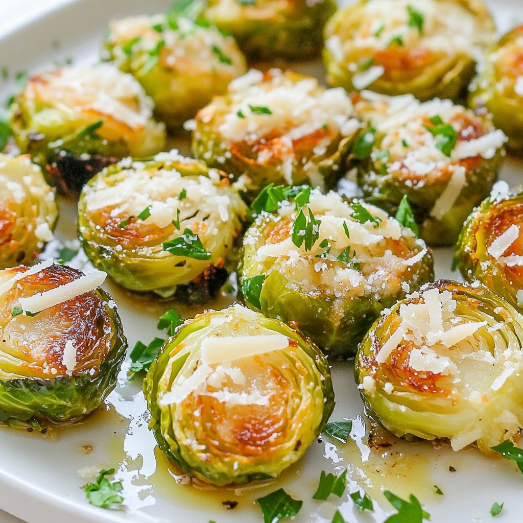 Smashed Parmesan Brussels Sprouts Crispy and Flavorful