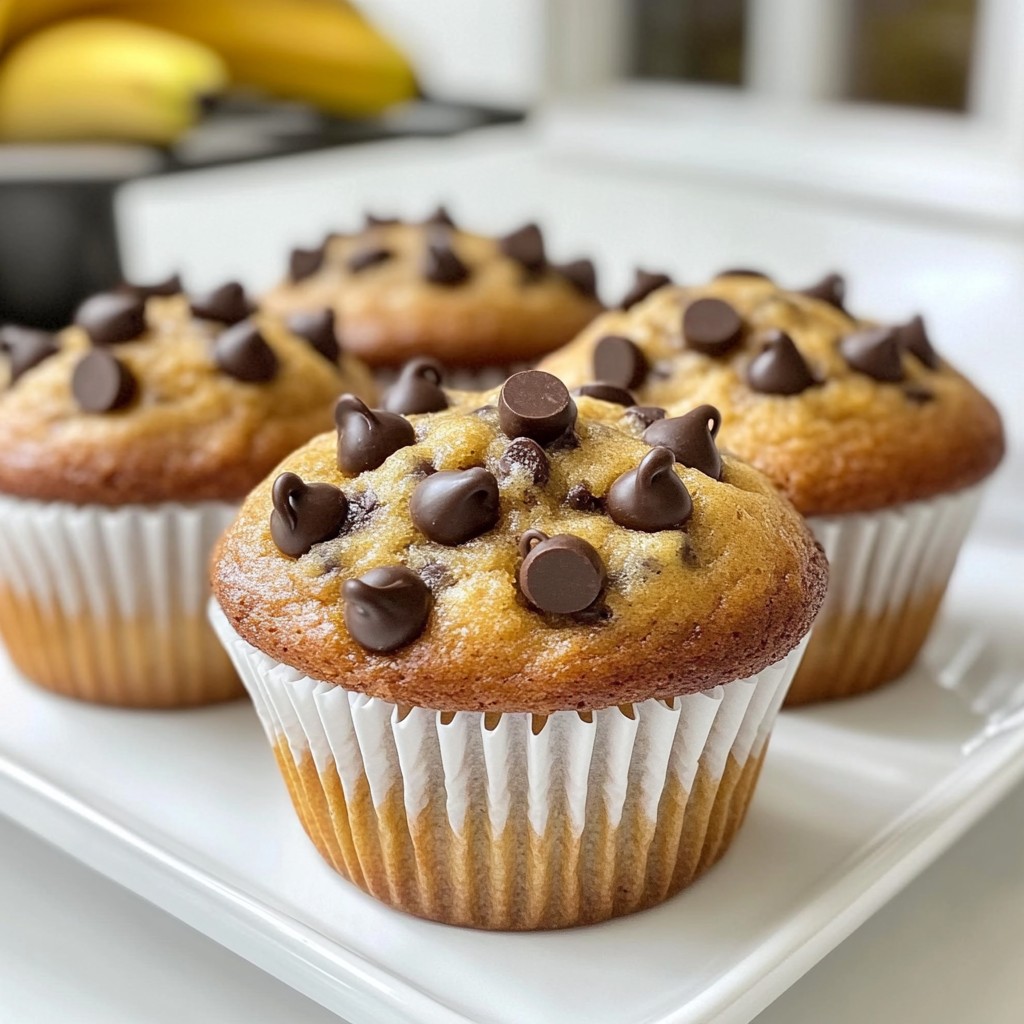 Chocolate Chip Banana Muffins Simple and Tasty Treat