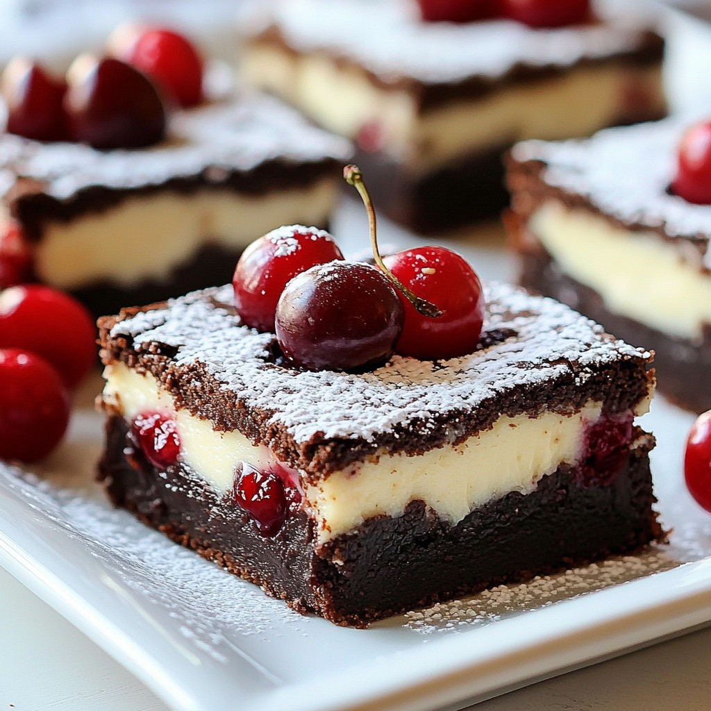 Chocolate Cherry Cheesecake Brownies Irresistible Treat