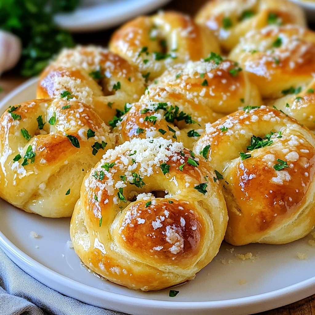 Parmesan Crusted Garlic Knots Flavorful and Easy Treat
