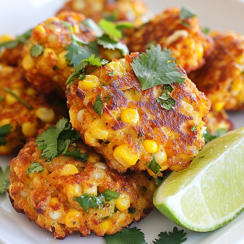 Quick Side Dish Spicy Grilled Corn Fritters Delight