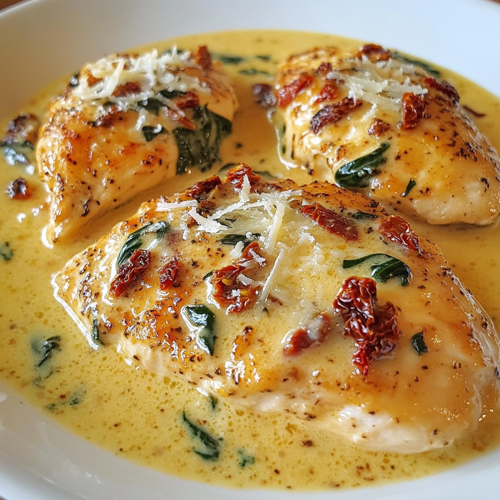 Creamy Sun-Dried Tomato Chicken Delightful Dinner