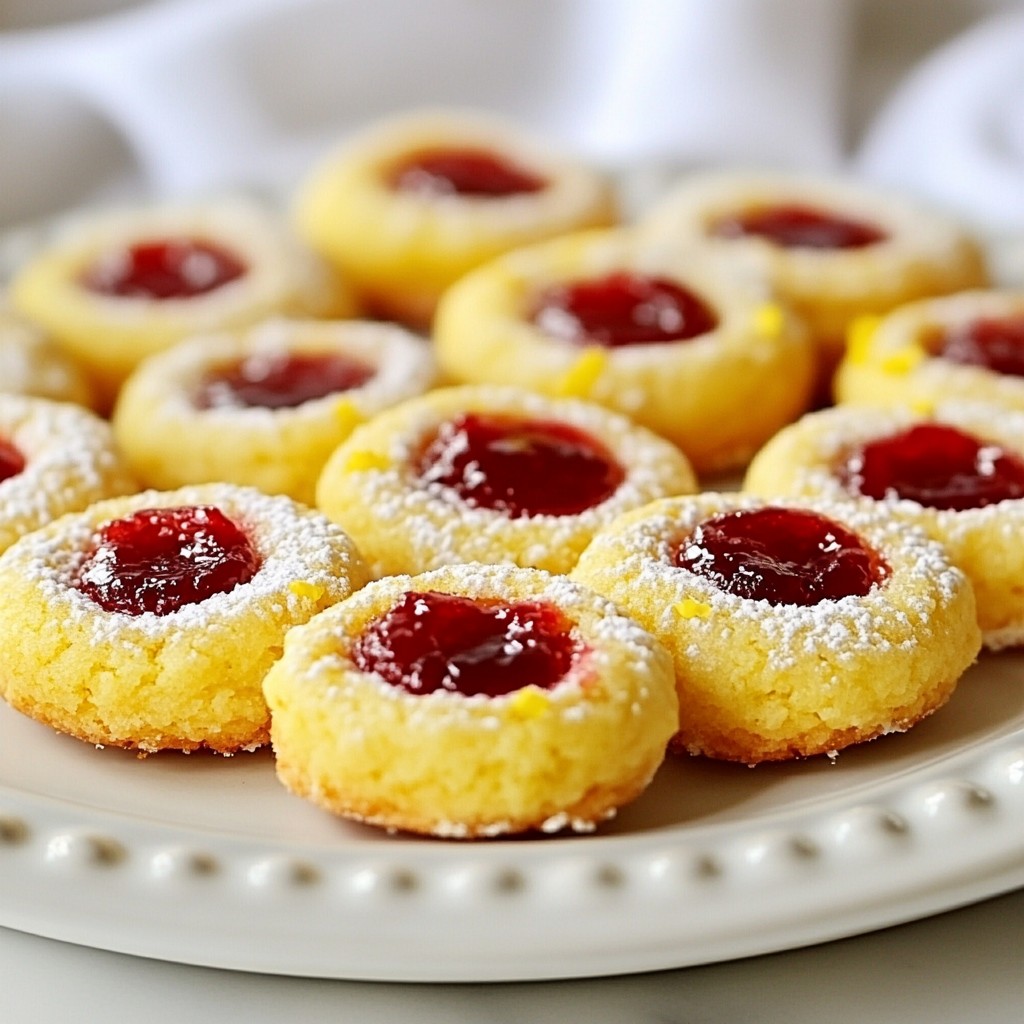 Raspberry Lemon Thumbprint Cookies Simple and Sweet