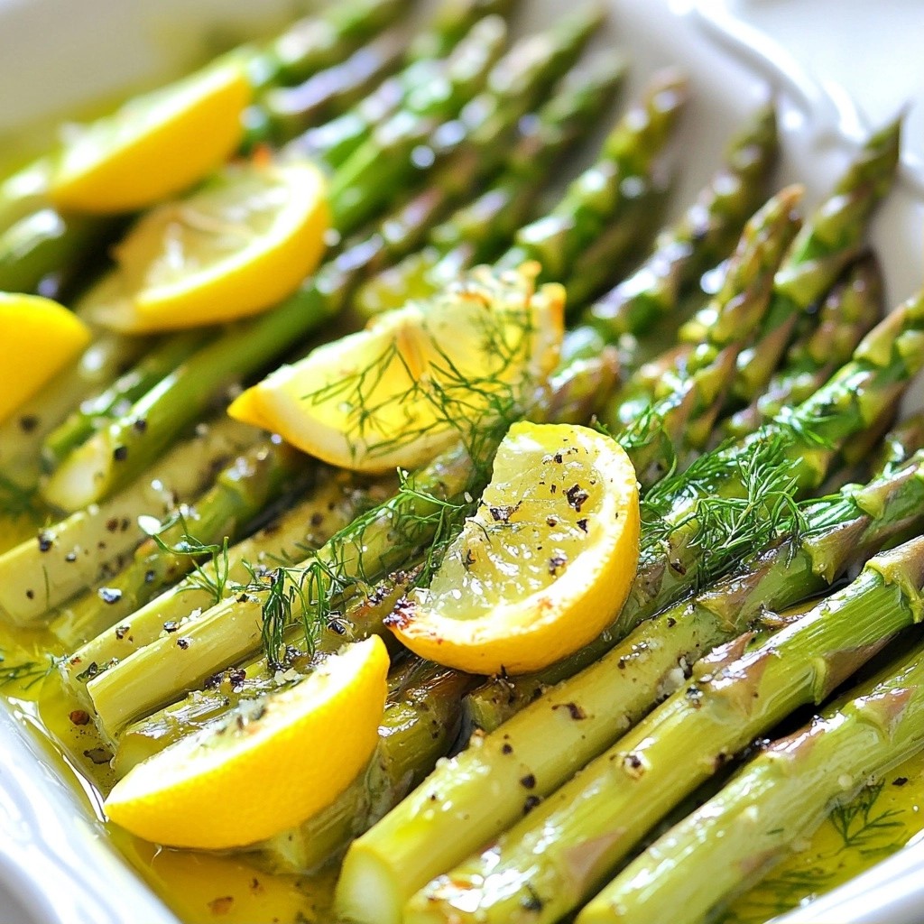 Quick Side Dish Lemon Dill Asparagus Spears Delight