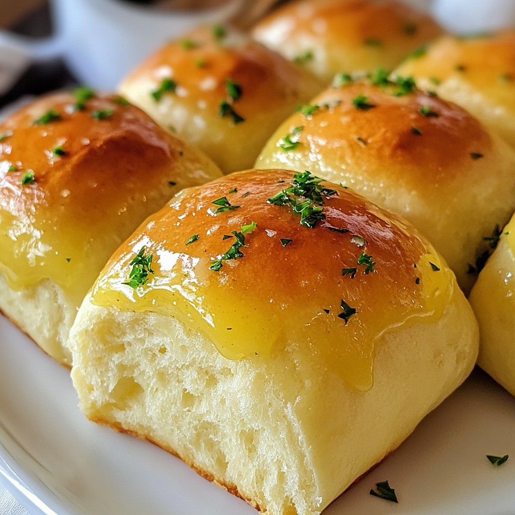 Garlic Herb Butter Dinner Rolls Tasty and Soft Treat