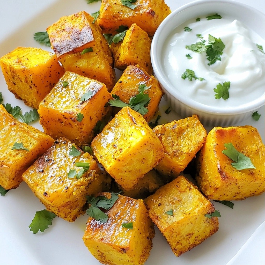 Savory Easy Side Dish Curried Sweet Potato Bites