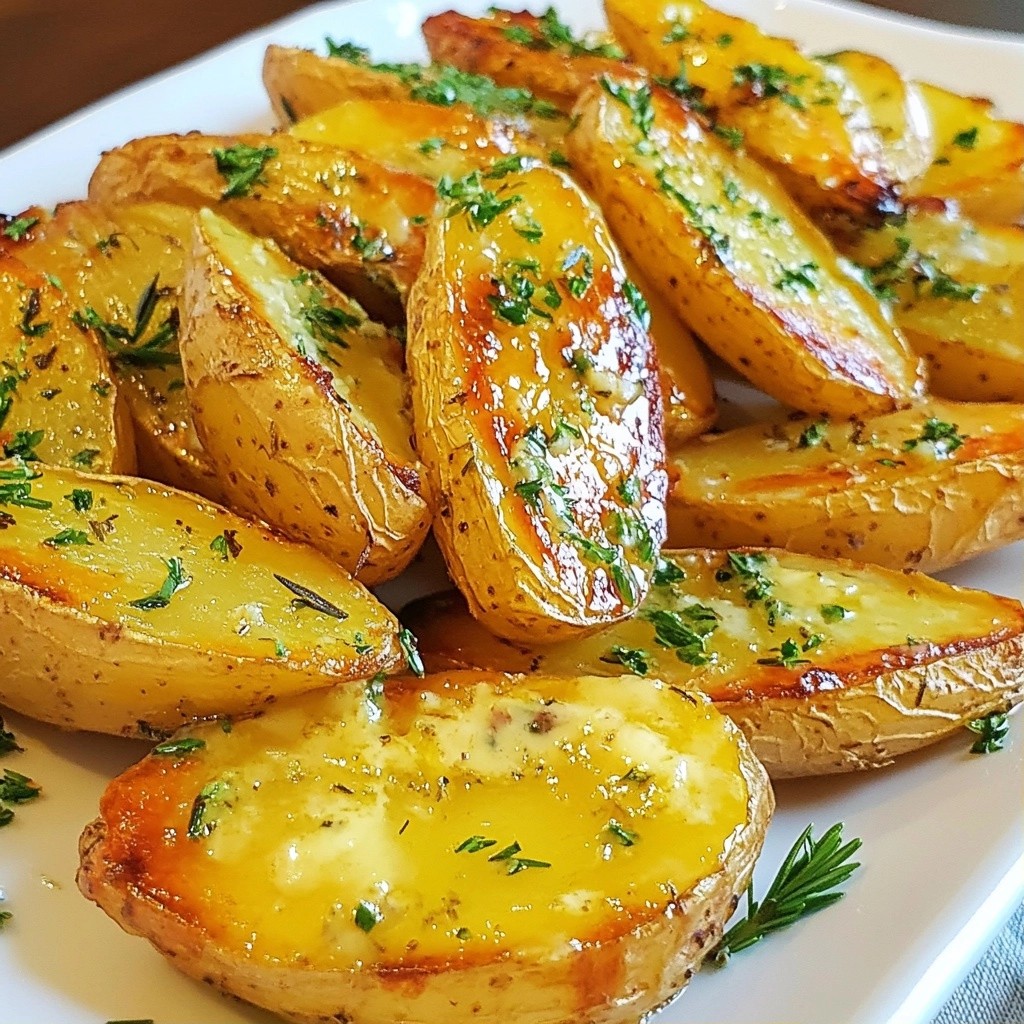 Buttery Easy Side Dish Herb Roasted Fingerling Potatoes