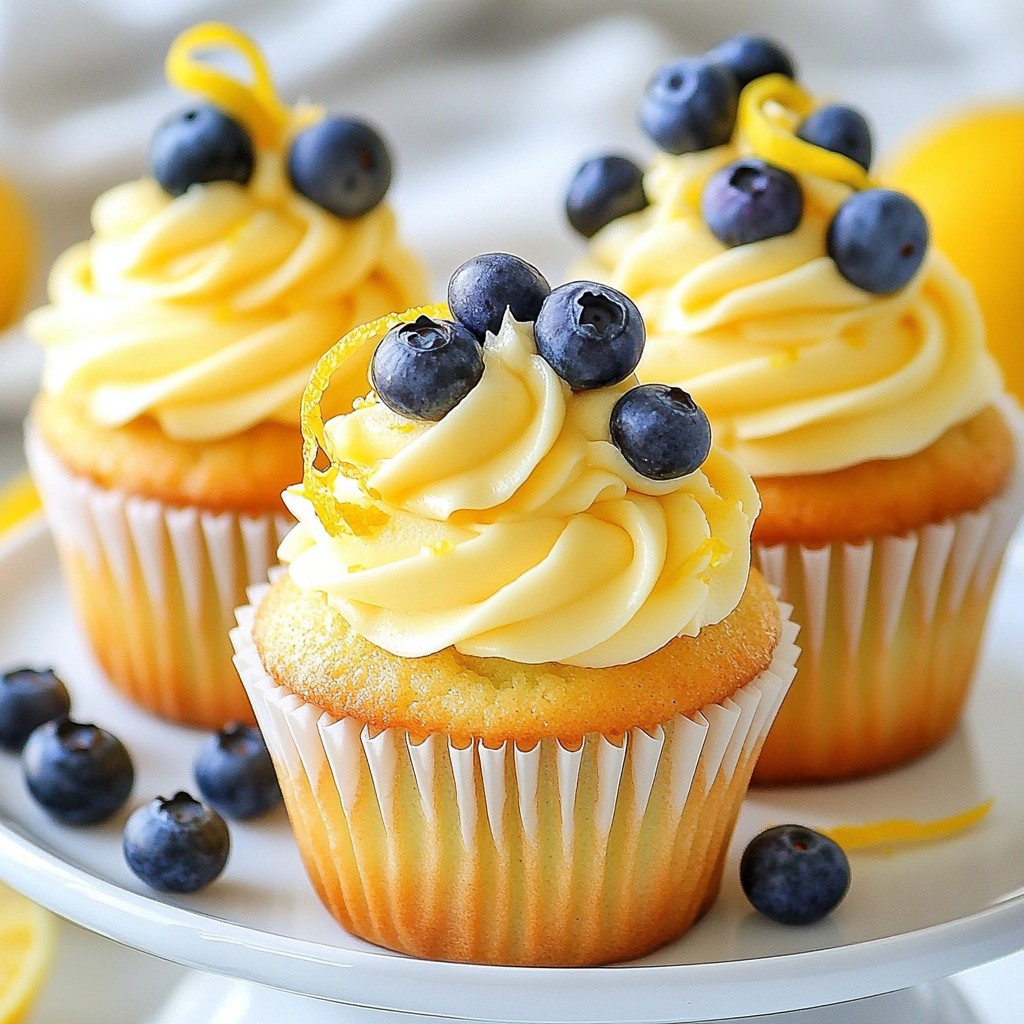 Blueberry Lemonade Cupcakes Fresh and Flavorful Treat