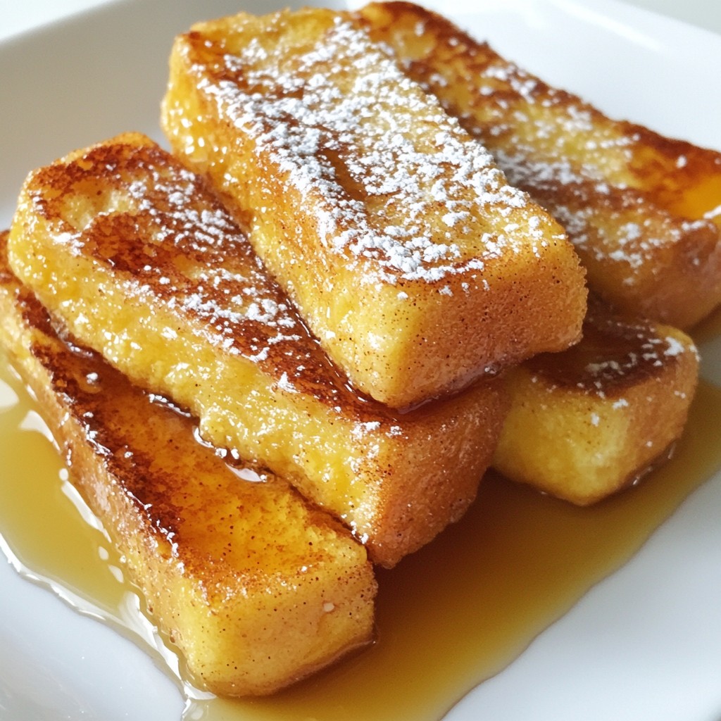 Maple Cinnamon French Toast Sticks Easy Breakfast Treat