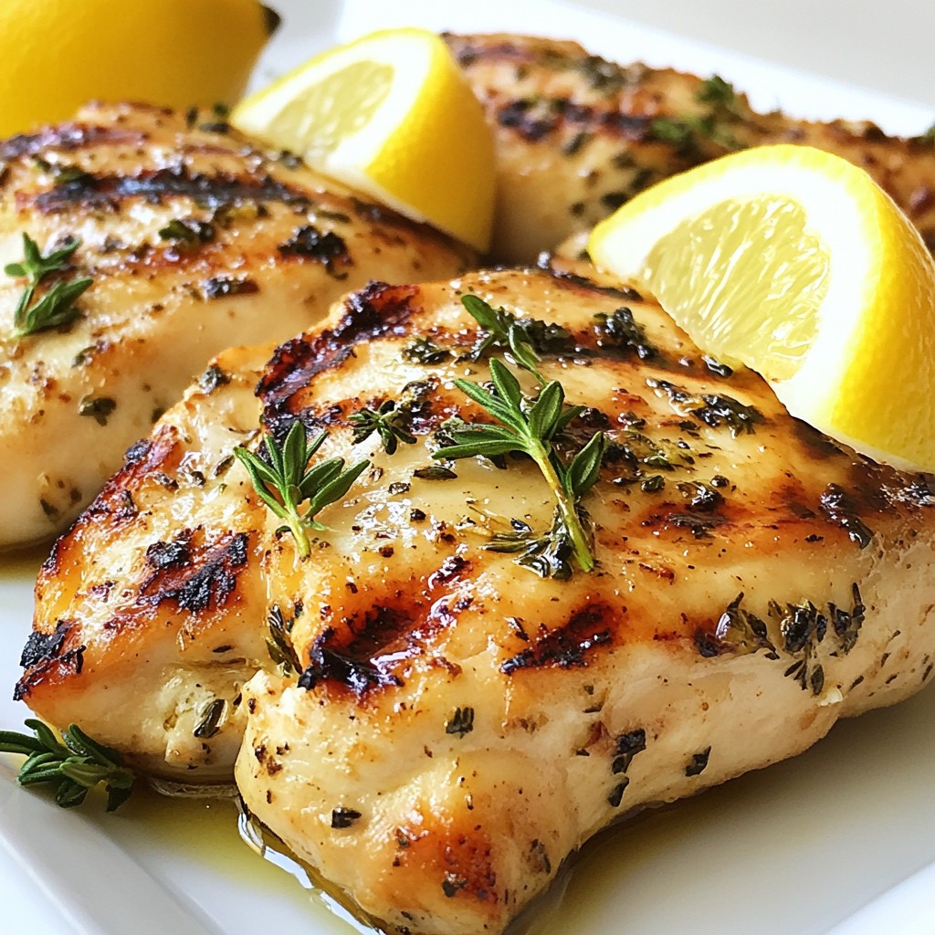 Lemon Herb Grilled Chicken Breasts Flavorful Delight