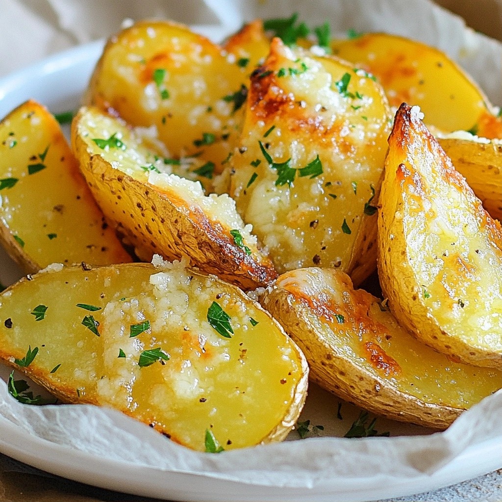 Savory Easy Side Dish Parmesan Garlic Potato Wedges
