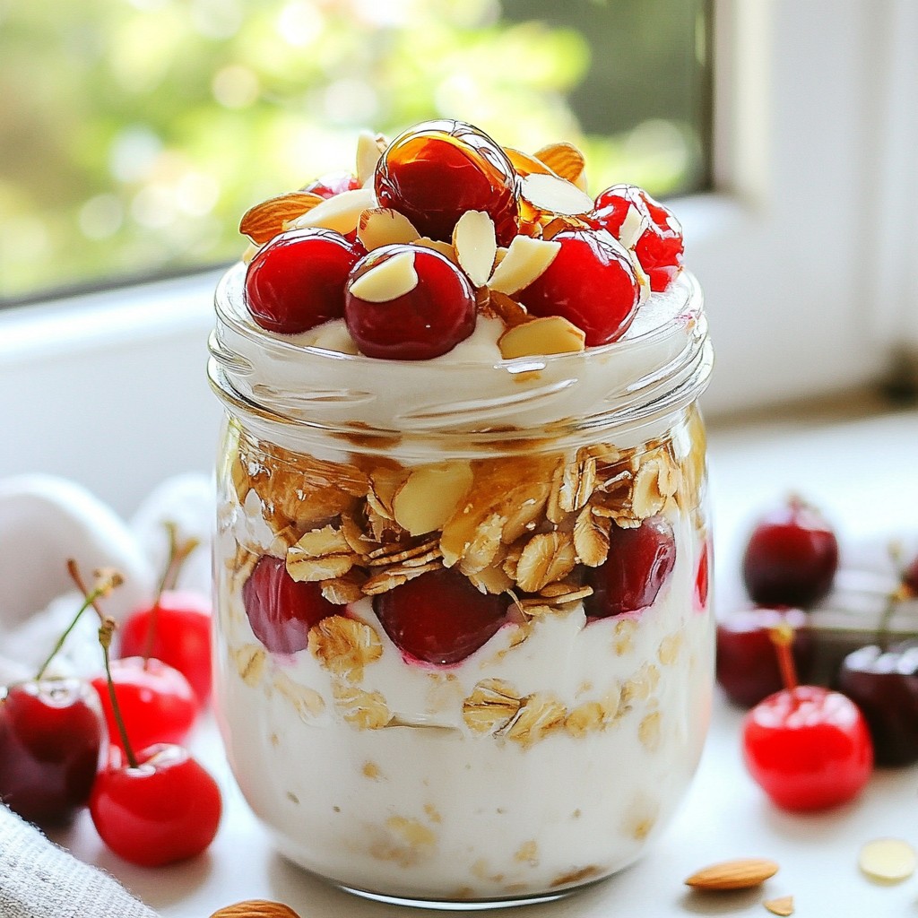 Cherry Almond Overnight Oats Easy and Nutritious Meal