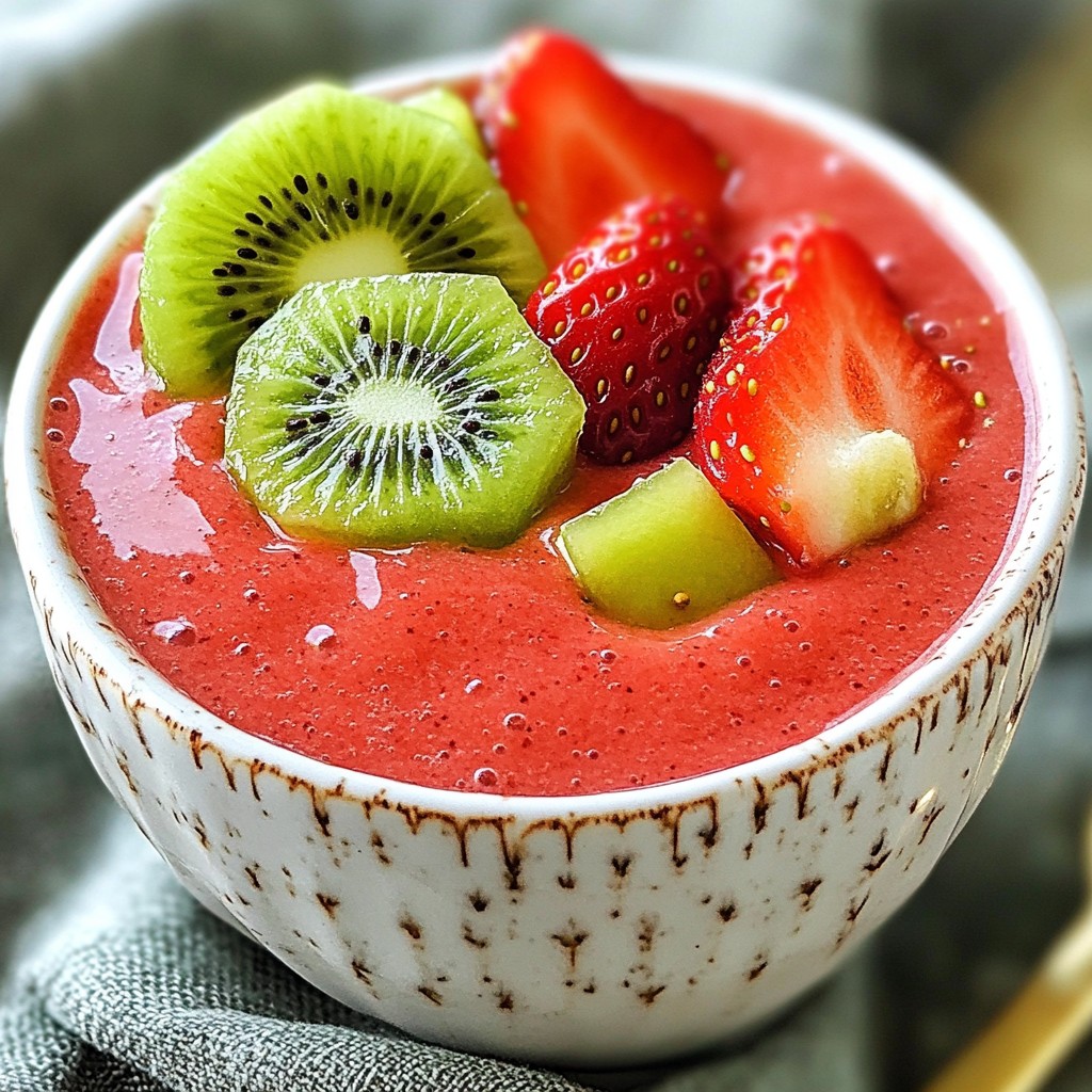 Strawberry Kiwi Smoothie Flavorful and Refreshing Drink