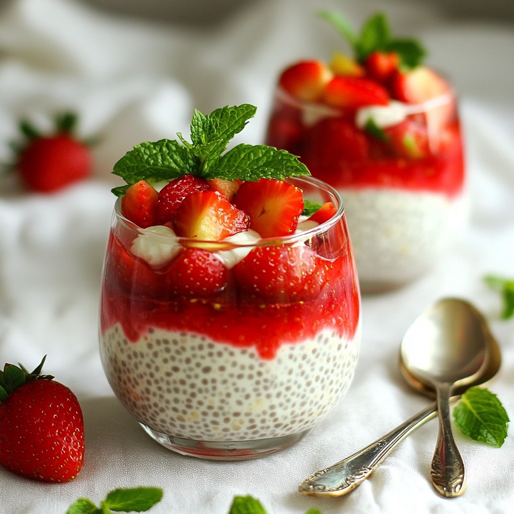 Strawberry Vanilla Chia Pudding Simple and Delicious