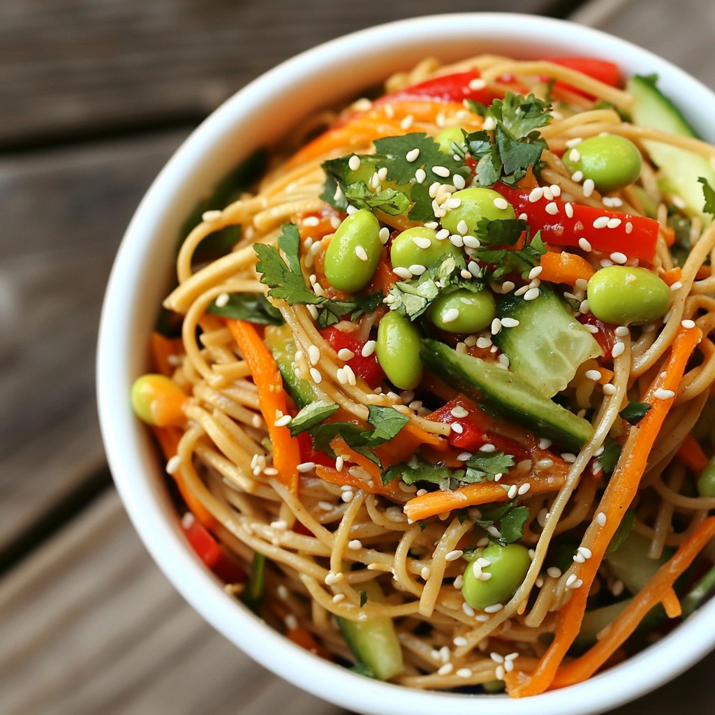Sesame Ginger Soba Noodle Salad Refreshing and Light