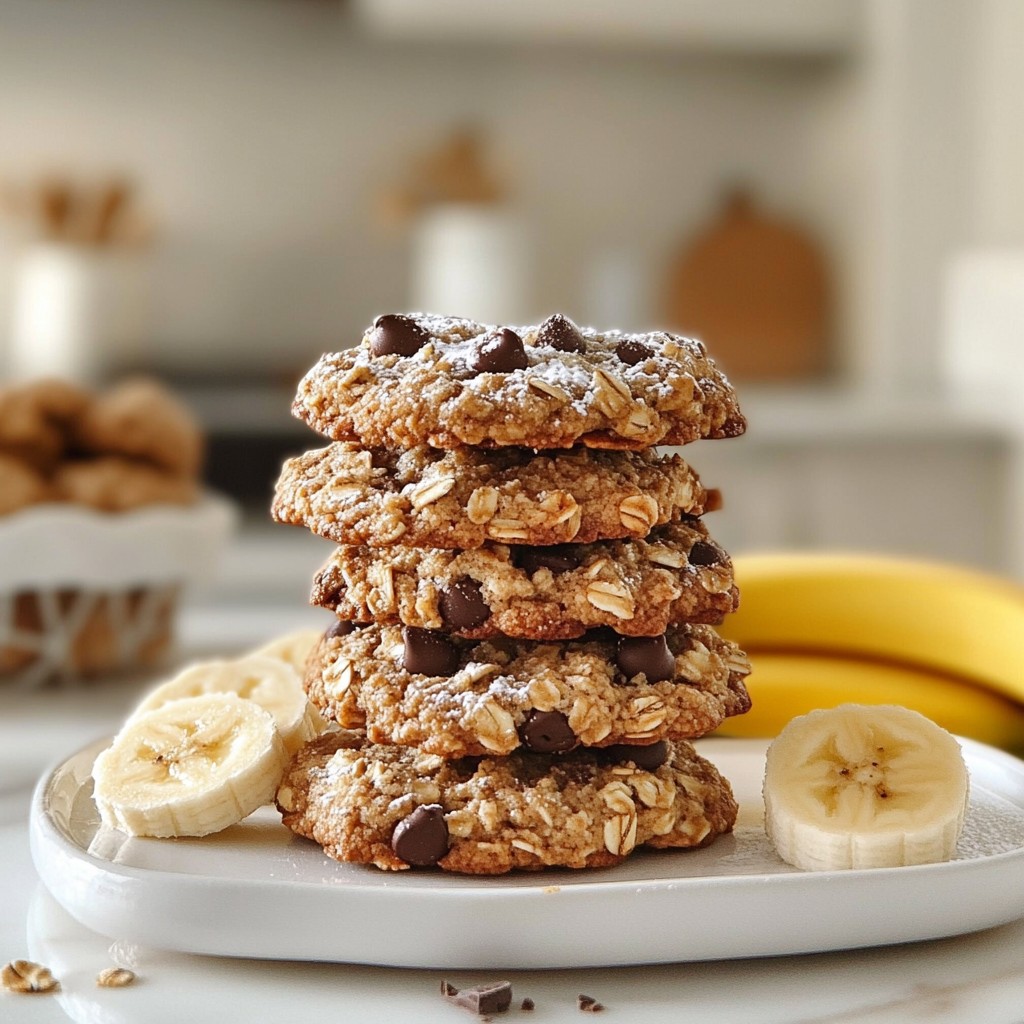 Chocolate Chip Banana Oat Cookies Simple and Tasty