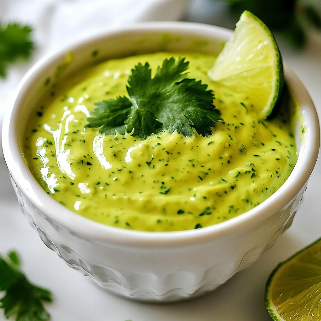 Creamy Avocado Cilantro Dressing Simple and Tasty
