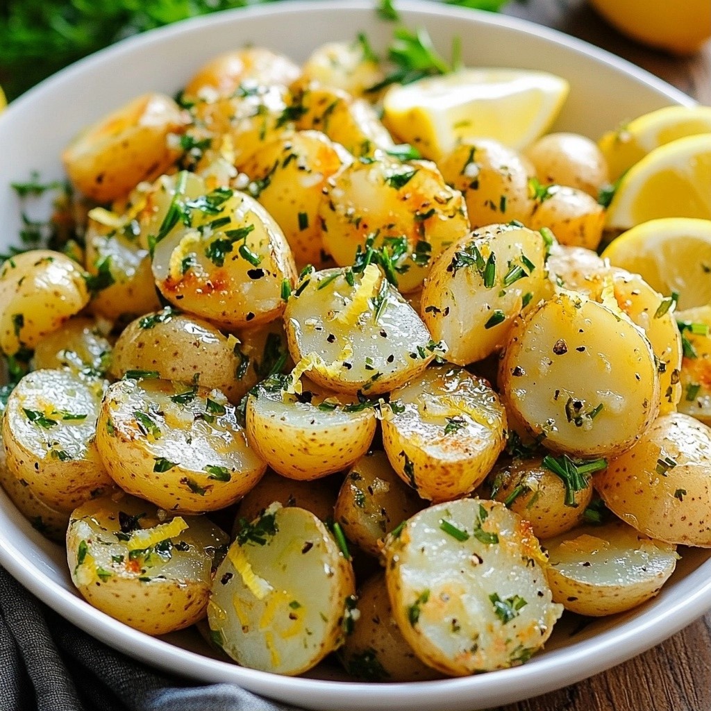 Garlic Herb Quick Side Dish Potato Salad Recipe