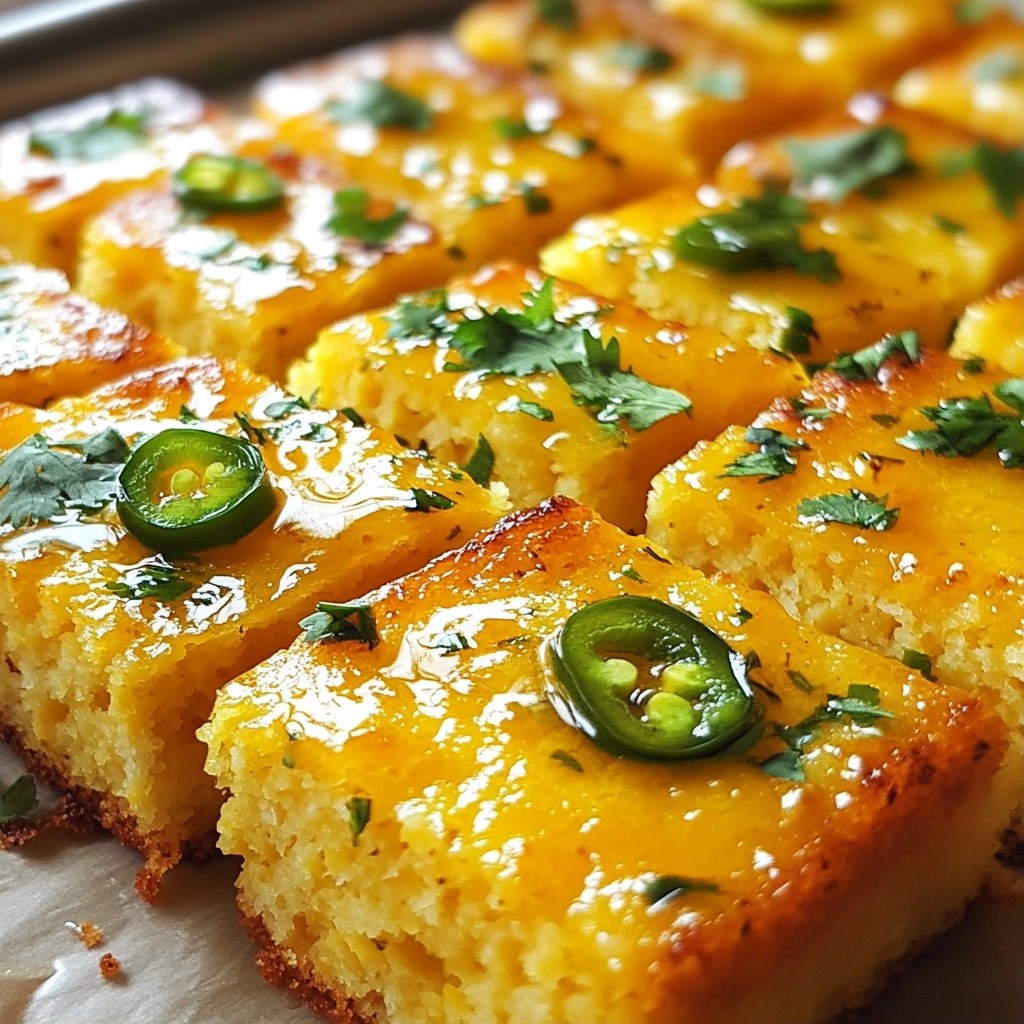 Zesty Quick Side Dish Jalapeño Honey Cornbread Recipe