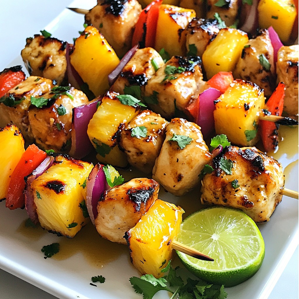 Hawaiian Chicken Kabobs Flavorful and Easy Recipe